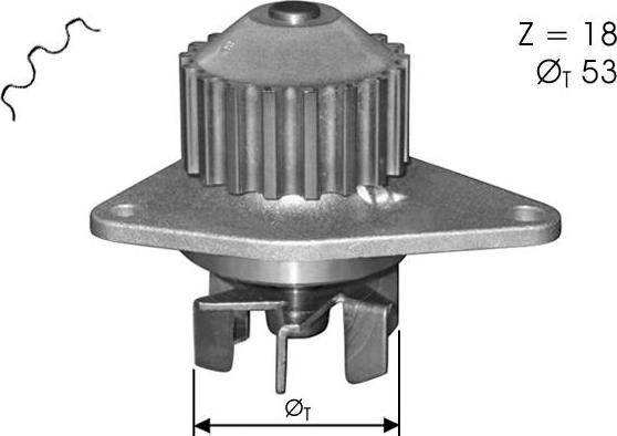 TECDRIVE TPAE0007 - Pompe à eau cwaw.fr