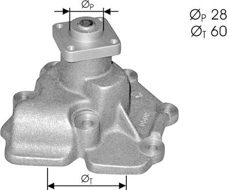 TECDRIVE TPAE0084 - Pompe à eau cwaw.fr