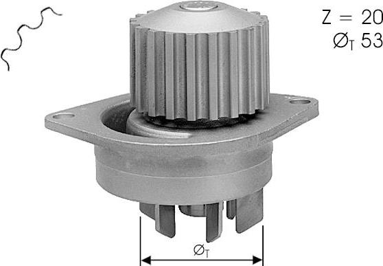 TECDRIVE TPAE0023 - Pompe à eau cwaw.fr