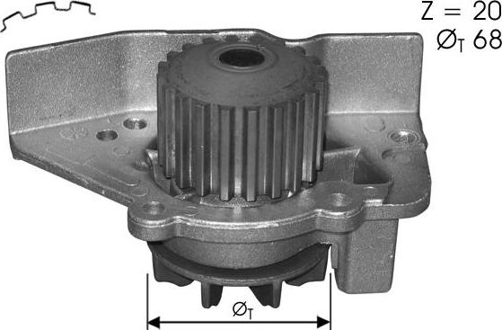 TECDRIVE TPAE0110 - Pompe à eau cwaw.fr