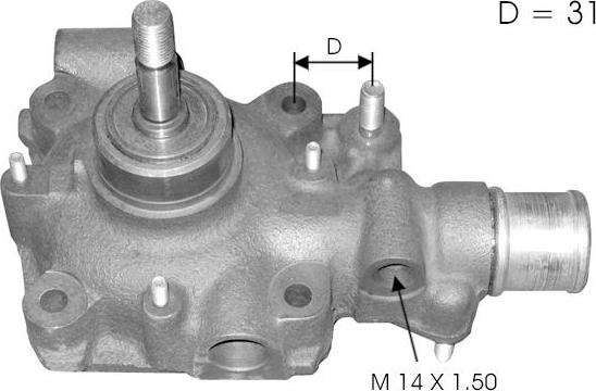 TECDRIVE TPAE0181 - Pompe à eau cwaw.fr