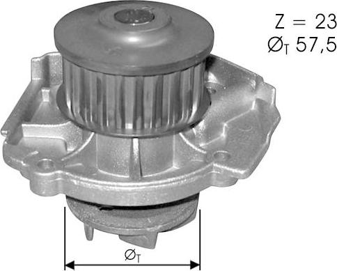 TECDRIVE TPAE0244 - Pompe à eau cwaw.fr