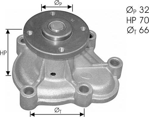 TECDRIVE TPAE0209 - Pompe à eau cwaw.fr