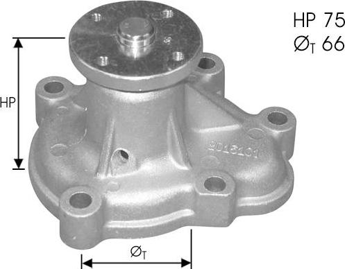 TECDRIVE TPAE0210 - Pompe à eau cwaw.fr