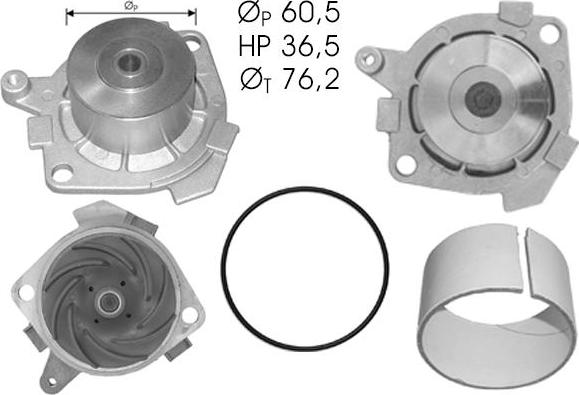 TECDRIVE TPAE0284 - Pompe à eau cwaw.fr