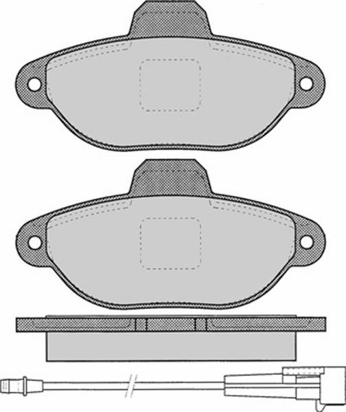 TECDRIVE TPF0070 - Kit de plaquettes de frein, frein à disque cwaw.fr