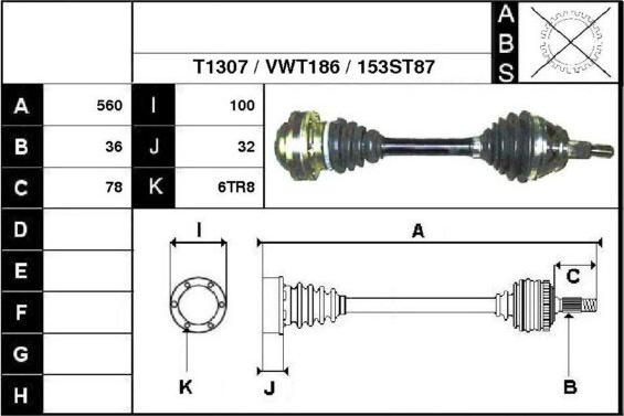 Technika 67153 - Arbre de transmission cwaw.fr