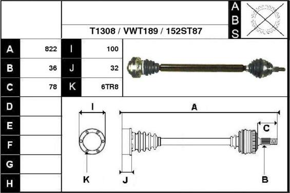 Technika 67152 - Arbre de transmission cwaw.fr