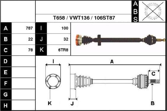 Technika 67106 - Arbre de transmission cwaw.fr