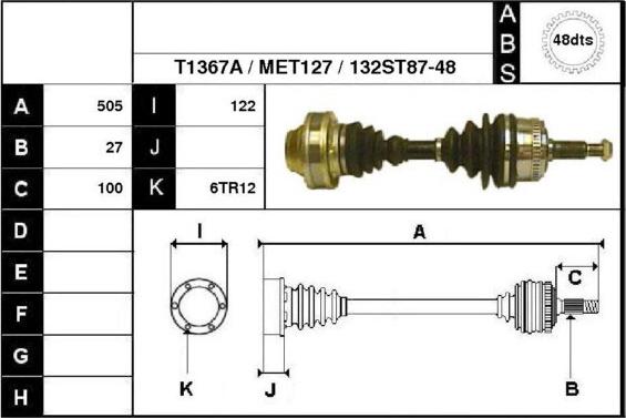 Technika 67132A - Arbre de transmission cwaw.fr