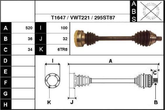 Technika 67295 - Arbre de transmission cwaw.fr