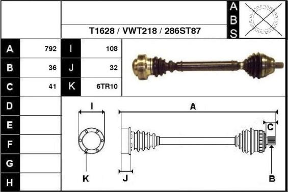 Technika 67286 - Arbre de transmission cwaw.fr