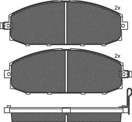 Technika 01494 - Kit de plaquettes de frein, frein à disque cwaw.fr