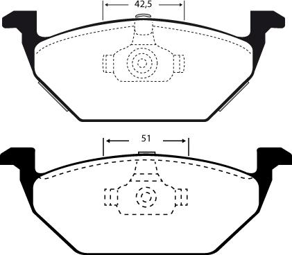 Technika 01422 - Kit de plaquettes de frein, frein à disque cwaw.fr