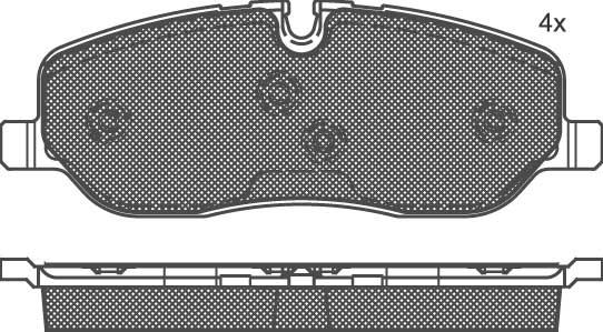 Technika 01592 - Kit de plaquettes de frein, frein à disque cwaw.fr