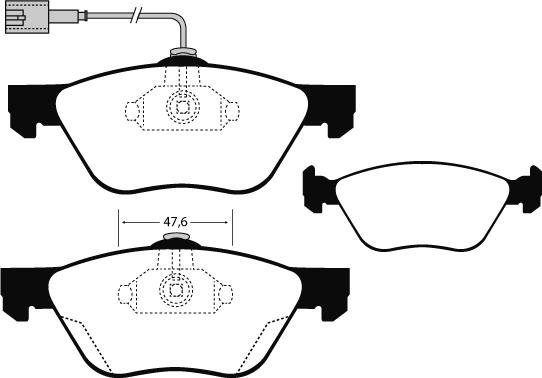 Technika 01540 - Kit de plaquettes de frein, frein à disque cwaw.fr