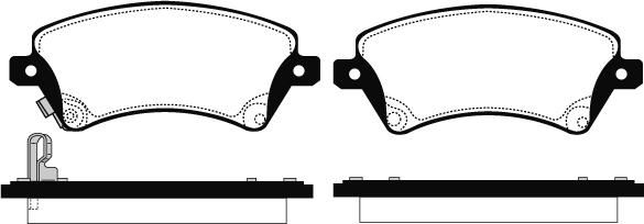 Technika 01555 - Kit de plaquettes de frein, frein à disque cwaw.fr