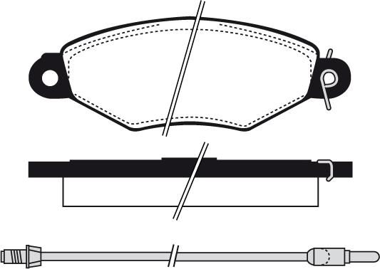 FTE 9001018 - Kit de plaquettes de frein, frein à disque cwaw.fr