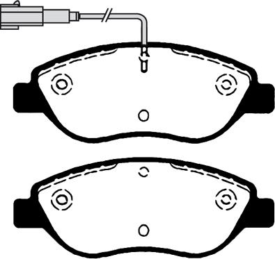 Technika 01505 - Kit de plaquettes de frein, frein à disque cwaw.fr