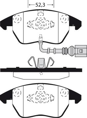 Technika 01516 - Kit de plaquettes de frein, frein à disque cwaw.fr