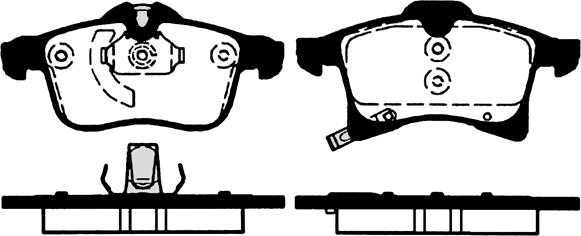 Technika 01523 - Kit de plaquettes de frein, frein à disque cwaw.fr