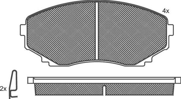 Technika 01570 - Kit de plaquettes de frein, frein à disque cwaw.fr