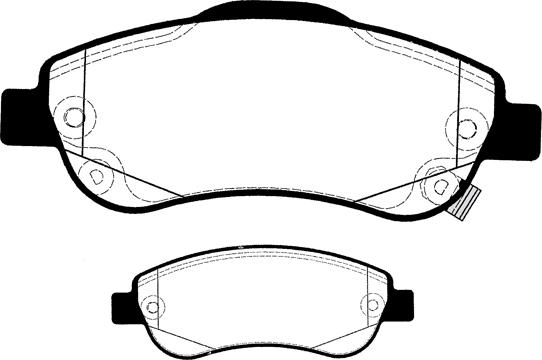 Technika 01695A - Kit de plaquettes de frein, frein à disque cwaw.fr