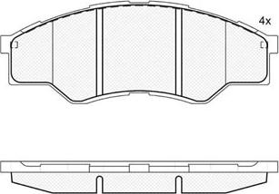 Technika 01668 - Kit de plaquettes de frein, frein à disque cwaw.fr