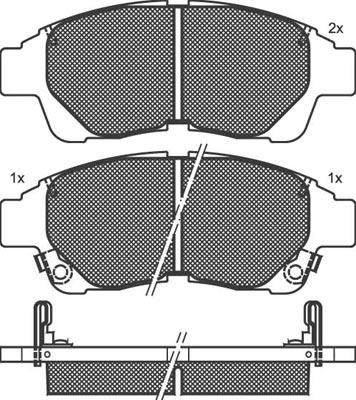 Technika 01610 - Kit de plaquettes de frein, frein à disque cwaw.fr