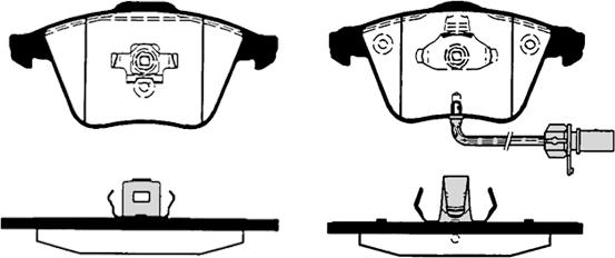 Technika 01688 - Kit de plaquettes de frein, frein à disque cwaw.fr