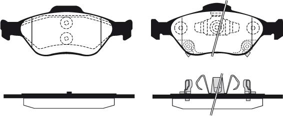 Technika 01630 - Kit de plaquettes de frein, frein à disque cwaw.fr