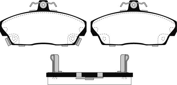 Technika 01041 - Kit de plaquettes de frein, frein à disque cwaw.fr