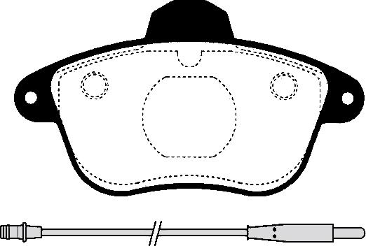 Technika 01057 - Kit de plaquettes de frein, frein à disque cwaw.fr