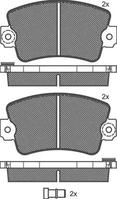 Technika 01065 - Kit de plaquettes de frein, frein à disque cwaw.fr