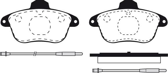 Technika 01062A - Kit de plaquettes de frein, frein à disque cwaw.fr