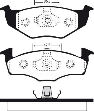 Technika 01032 - Kit de plaquettes de frein, frein à disque cwaw.fr