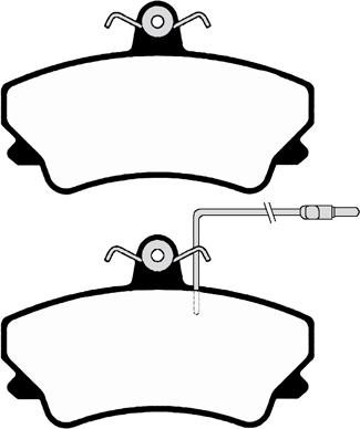 HELLA 8DB 355 019-171 - Kit de plaquettes de frein, frein à disque cwaw.fr