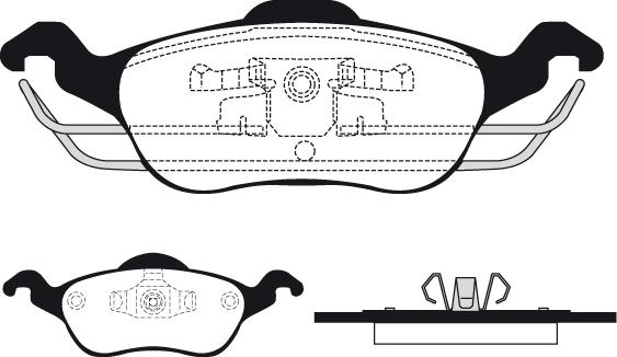 Technika 01145 - Kit de plaquettes de frein, frein à disque cwaw.fr