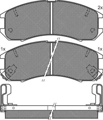 Technika 01143 - Kit de plaquettes de frein, frein à disque cwaw.fr