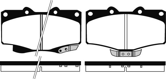 Technika 01147 - Kit de plaquettes de frein, frein à disque cwaw.fr