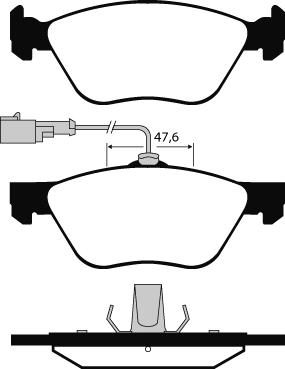 Technika 01155A - Kit de plaquettes de frein, frein à disque cwaw.fr