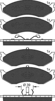 Technika 01163 - Kit de plaquettes de frein, frein à disque cwaw.fr