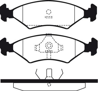 FTE 9001255 - Kit de plaquettes de frein, frein à disque cwaw.fr