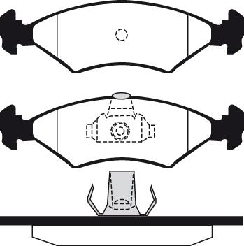 Technika 01115 - Kit de plaquettes de frein, frein à disque cwaw.fr