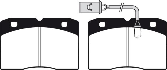 Technika 01124 - Kit de plaquettes de frein, frein à disque cwaw.fr