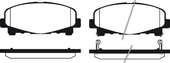 Technika 01808B - Kit de plaquettes de frein, frein à disque cwaw.fr