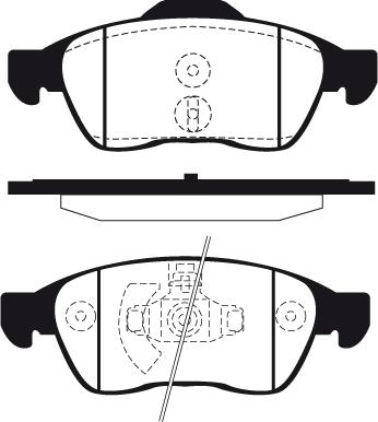 Technika 01814 - Kit de plaquettes de frein, frein à disque cwaw.fr