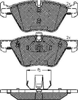 Technika 01837A - Kit de plaquettes de frein, frein à disque cwaw.fr