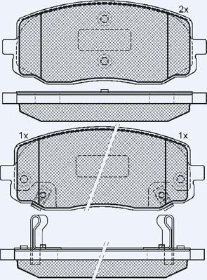 Technika 01827A - Kit de plaquettes de frein, frein à disque cwaw.fr