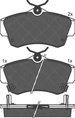 Technika 01388A - Kit de plaquettes de frein, frein à disque cwaw.fr